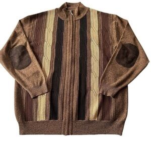 SILVERSILK LINEN SILK BLEND ZIP CARDIGAN SWEATER‎ SIZE 4XL